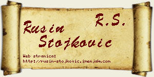Rusin Stojković vizit kartica